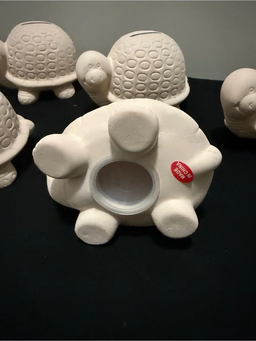 Paintable Ceramic Turtle piggy banks